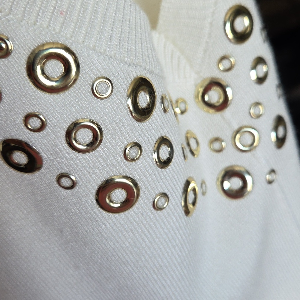 NWT! Ruby Rd Gold Rivet Sweater - Picture 11 of 11